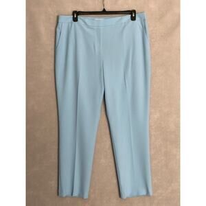 Preston & York Corey Crepe Pants Women's Size 18 Ankle in Mist NEW